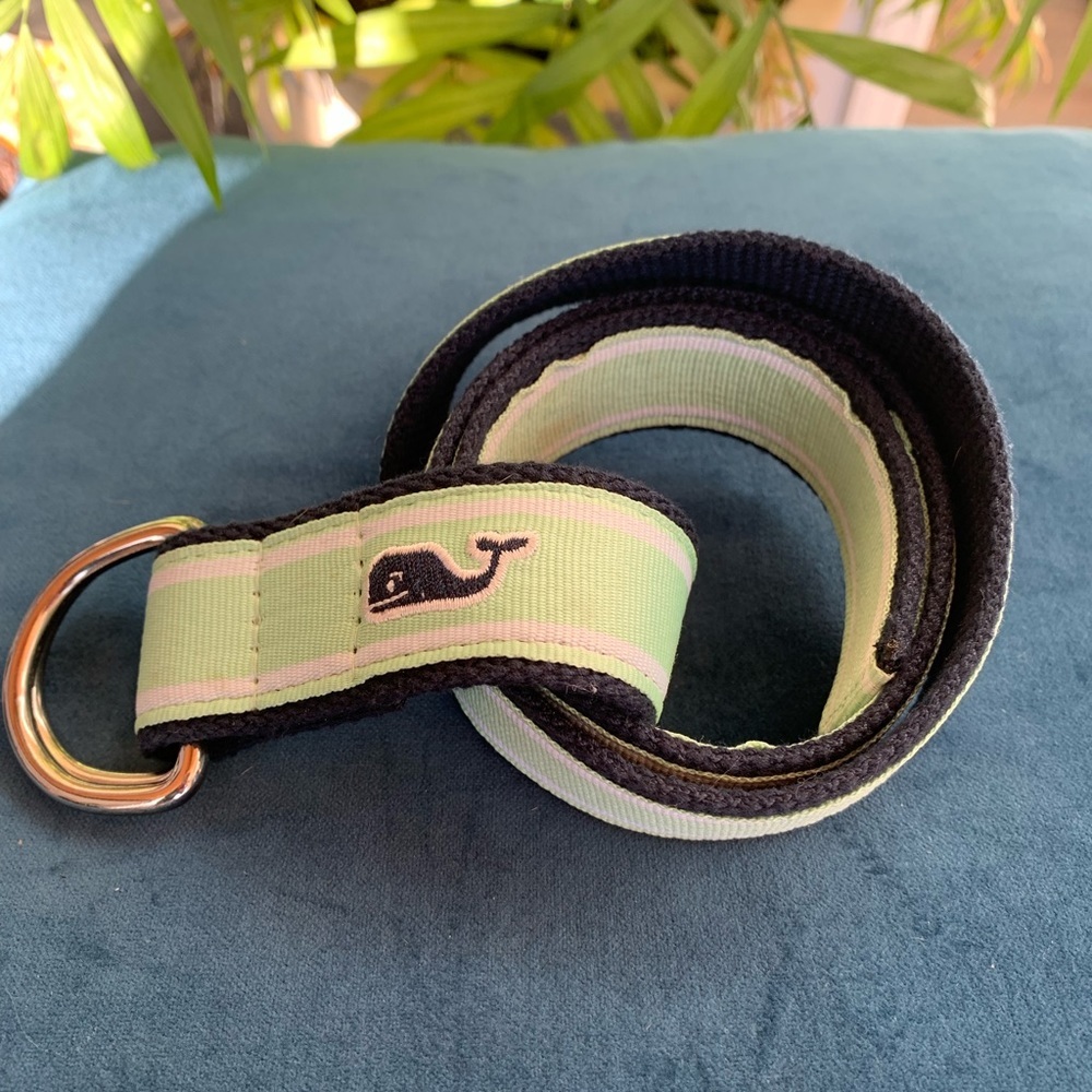 Men’s Vineyard Vines Ribbon D-ring Belt Preppy Nautical Country Club Small